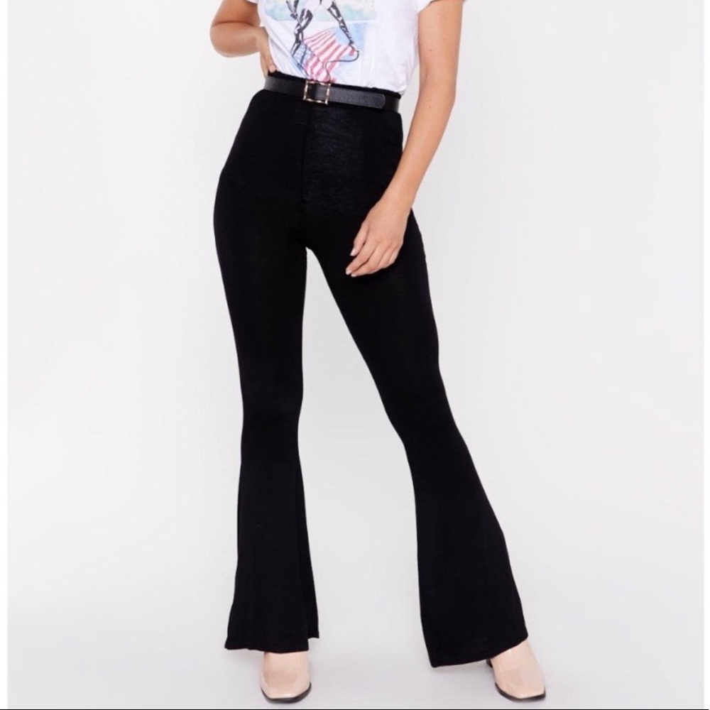 Nasty Gal High-Waisted Flare Pants